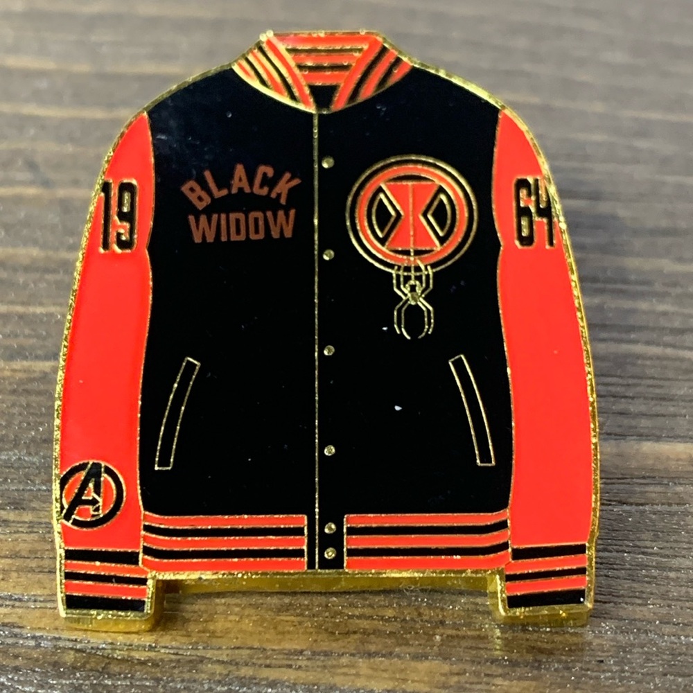 Loungefly Marvel Hero Varsity Jacket Pin Blind Box - Black Widow